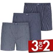 Jockey Kalsonger 3P Woven Soft Poplin Boxer Shorts Marin bomull X-Larg...