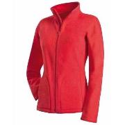 Stedman Active Fleece Jacket For Women Röd polyester Small Dam