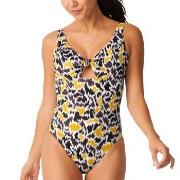 Sloggi Shore Fancy Guppy Swimsuit Svart/Gul Medium Dam