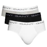 Gant Kalsonger 3P Cotton Stretch Briefs Svart/Vit bomull X-Large Herr