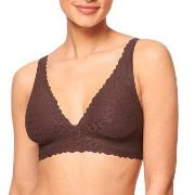 Sloggi BH ZERO Feel Lace 2.0 Bra Top Brun X-Large Dam