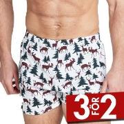 Jockey Kalsonger Woven Boxer Vit bomull Medium Herr