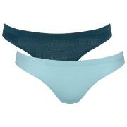 Sloggi Trosor 2P ZERO Motion Mini Brief Blå polyester Small Dam