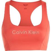 Calvin Klein BH Sport Medium Support Sports Bra Korall X-Large Dam