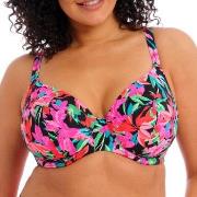 Elomi Savaneta Underwire Plunge Bikini Top Svart blommig H 80 Dam