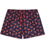Happy socks Badbyxor Shrimpy Swim Shorts Marin mönstrad polyester Medi...