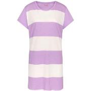Triumph Nightdress NDK 02 X Vit/Lila bomull 46 Dam