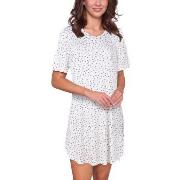 Lady Avenue Bamboo Short Sleeve Dotted Nightdress Lavendel Bambu Small...