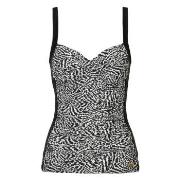 Damella Geena Patterned Protes Tankini Top Svart 40 Dam