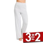 Damella Bamboo Lounge Pants Gråmelerad Bambu X-Large Dam