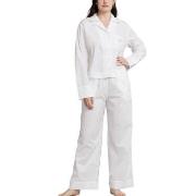 Polo Ralph Lauren Long Sleeve Pyjamas Set Vit bomull X-Large Dam
