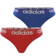 adidas Trosor 2P Underwear Brazilian Thong Blå/Röd bomull Medium Dam