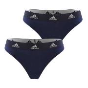 adidas Trosor 2P Underwear Brazilian Thong Marin bomull Medium Dam