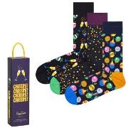 Happy socks Strumpor 3P Celebration Socks Gift Box Svart mönstrad bomu...