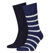 Tommy Hilfiger Strumpor 2P Men Neppy Stripe Sock Svart/Blå Strl 39/42 ...