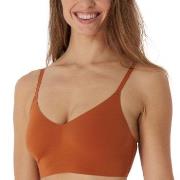 Schiesser BH Invisible Soft Bustier Padded Bralette Rostorange 40 Dam