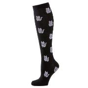 Trofe Printed Support Socks Strumpor Svart Mönster Strl 35/38 Dam