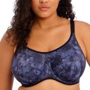 Elomi BH Energise Underwire Sport Support Bra Lila Mönster H 80 Dam