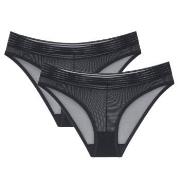 Triumph Trosor 2P Tempting Sheer Highleg Tai Svart polyester Medium Da...