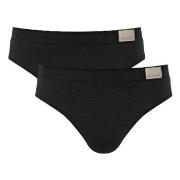 Sloggi Kalsonger 2P For Men GO Natural Brief Svart bomull X-Large Herr
