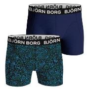 Bjorn Borg Bamboo Cotton Blend Boxer Kalsonger 2P Blå/Grön Small Herr