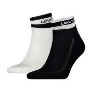 Levis Strumpor 2P Mid Cut Stripe Socks Svart/Vit Strl 43/46