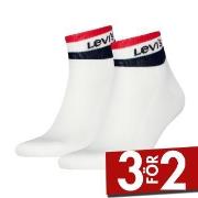 Levis Strumpor 2P Mid Cut Stripe Socks Vit Strl 39/42