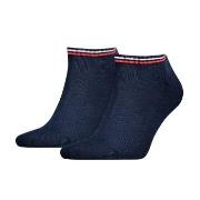 Tommy Men Uni TJ Iconic Sneaker Sock Strumpor 2P Marin bomull Strl 35/...