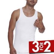 Sloggi 2P Men GO ABC 2 0 Tank Top Vit bomull X-Small Herr