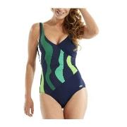 Damella Julia Basic Swimsuit Blå/Grön 44 Dam