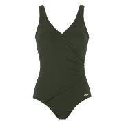 Damella Julia Chlorine Resistant Swimsuit Mörkgrön polyamid 50 Dam