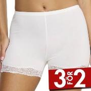 Damella Trosor Lace Boxer Brief Vit polyester Large Dam