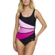 Damella Laura Chlorine Resistant Swimsuit Svart/Rosa 42 Dam