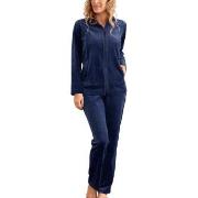 Damella Velour Plain Suit Marin Small Dam