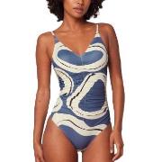 Triumph Summer Allure Padded Swimsuit 01 Blå Mönstrad E 44 Dam