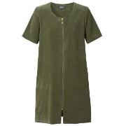 Trofe Short Sleeved Beachrobe Militärgrön Medium Dam