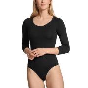 Calida Natural Comfort Bodysuit Svart bomull Large Dam