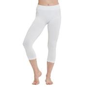 Decoy Seamless Capri Leggins Vit M/L Dam