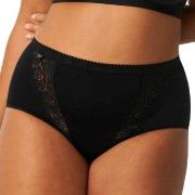 Sloggi Trosor 4P Chic Maxi Lace Briefs Svart bomull 40 Dam