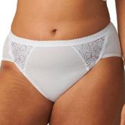 Sloggi Trosor 4P Chic Midi Lace Briefs Vit bomull 42 Dam