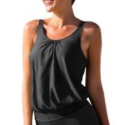 Wiki Loose Tankini Top Svart C/D XL Dam