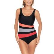 Wiki Swimsuit Bianca Classic Svart/Rosa 46 Dam