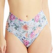 Hanky Panky Trosor 3P Signature Lace Print Retro Thong Blå Mönstrad ny...