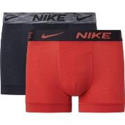 Nike Kalsonger 4P Dri-Fit ReLuxe Trunk Röd/svart Large Herr