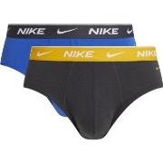 Nike Kalsonger 4P Everyday Cotton Stretch Brief Grå/Gul bomull Large H...