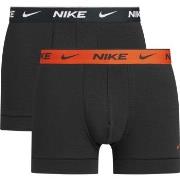 Nike Kalsonger 6P Everyday Cotton Stretch Trunk Svart/Orange bomull La...