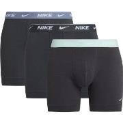 Nike Kalsonger 9P Everyday Cotton Boxer Svart/Grön bomull Small Herr