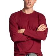Calida Remix Basic Shirt Long Sleeve Röd bomull Large Herr