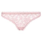 Calvin Klein Trosor 3P CK One Lace Thong Ljusrosa nylon Large Dam