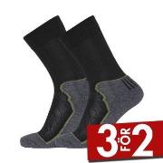 Dovre Strumpor 2P Organic Wool Terry Crew Socks Svart Strl 44/47 Herr